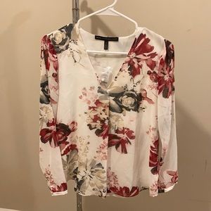 WHBM floral blouse